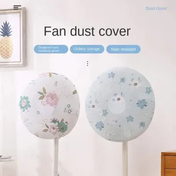 Floral Design Round Head Fan Dust Cover